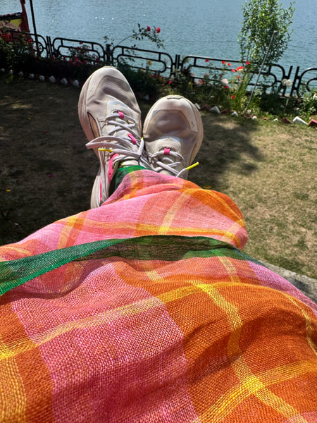 Urban Tana - Handwoven Linen Saree