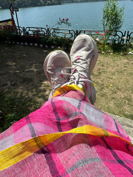 Urban Tana - Handwoven Linen Saree