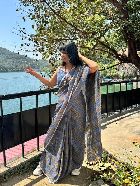 Urban Tana - Handwoven Linen Saree