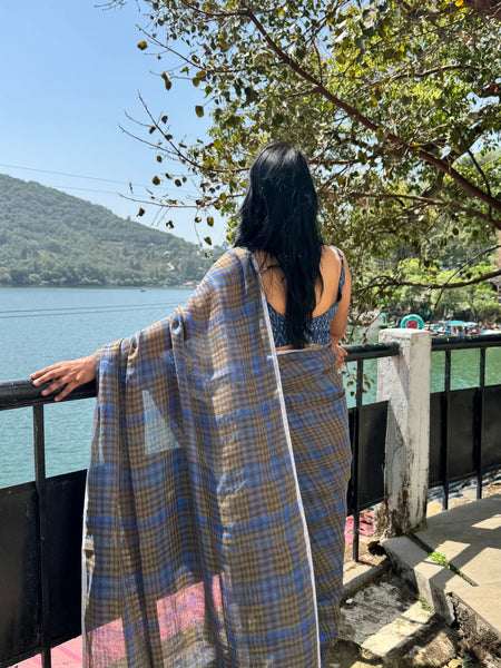Urban Tana - Handwoven Linen Saree