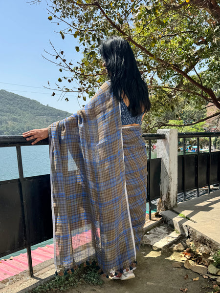 Urban Tana - Handwoven Linen Saree