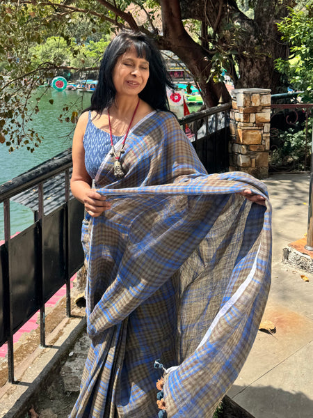 Urban Tana - Handwoven Linen Saree
