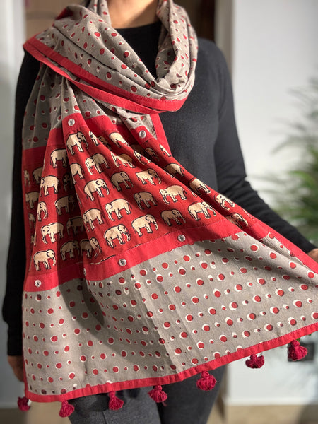 Gajraaj - Patchwork Stole