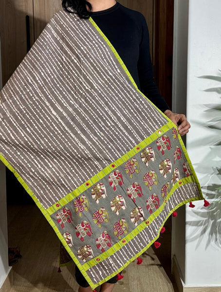 Gaj Gamini - Patchwork Stole