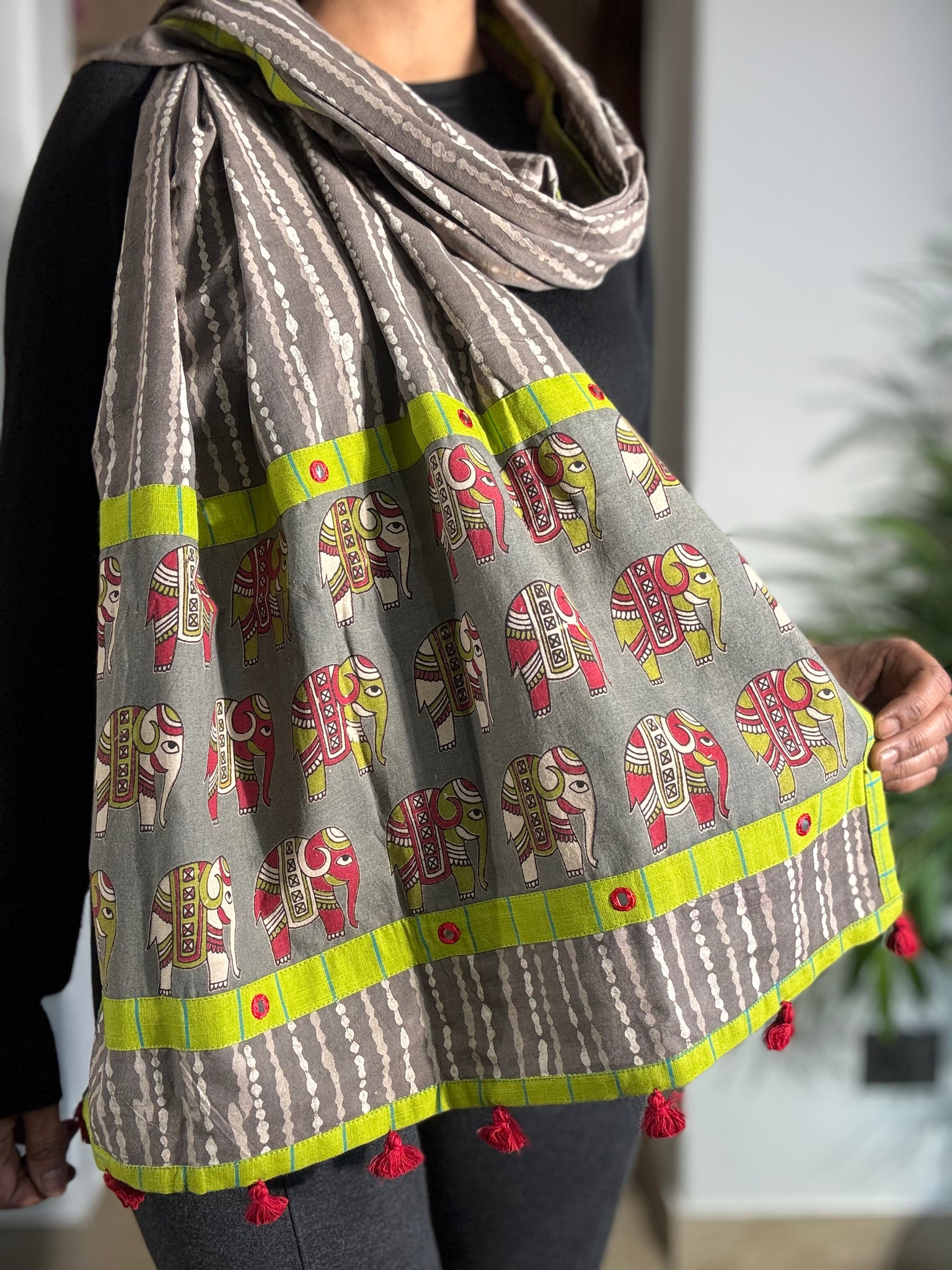 Gaj Gamini - Patchwork Stole