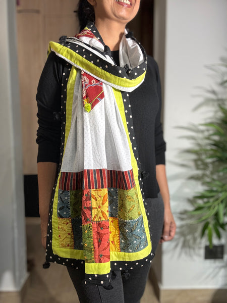 Bird Patchwork dupatta / stole