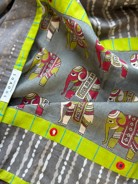 Gaj Gamini - Patchwork Stole