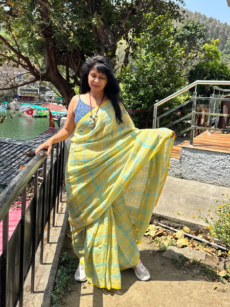 Urban Tana - Handwoven Linen Saree