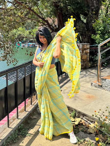 Urban Tana - Handwoven Linen Saree