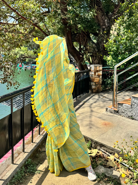 Urban Tana - Handwoven Linen Saree
