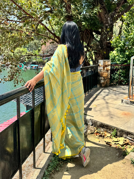 Urban Tana - Handwoven Linen Saree