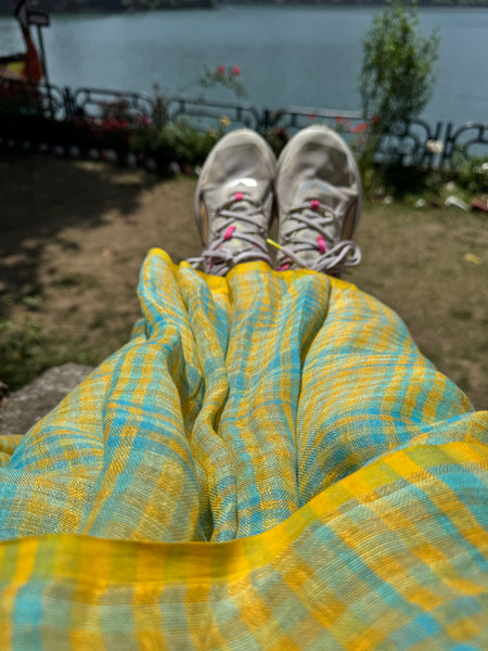 Urban Tana - Handwoven Linen Saree