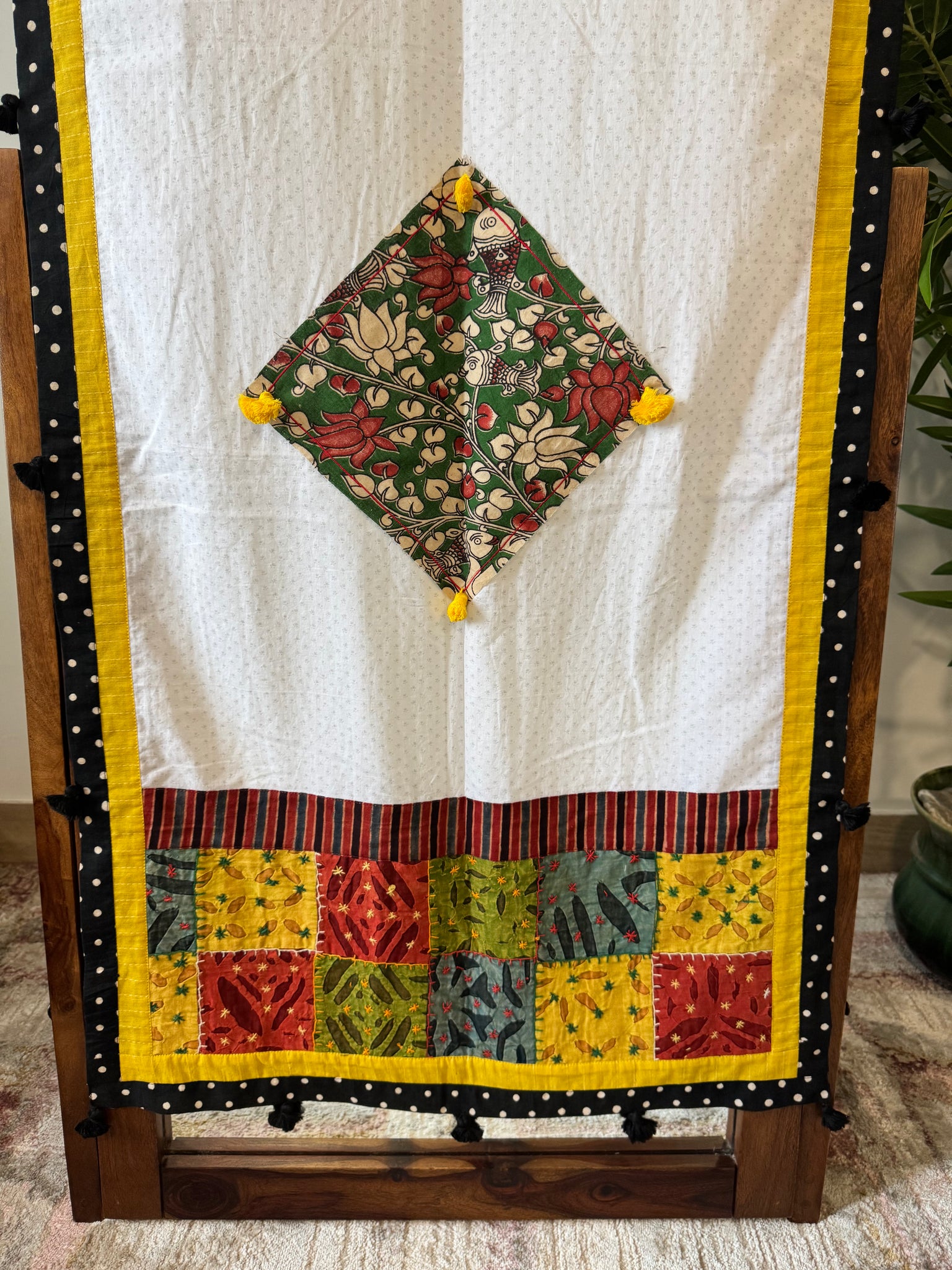 Fish Patchwork dupatta / stole