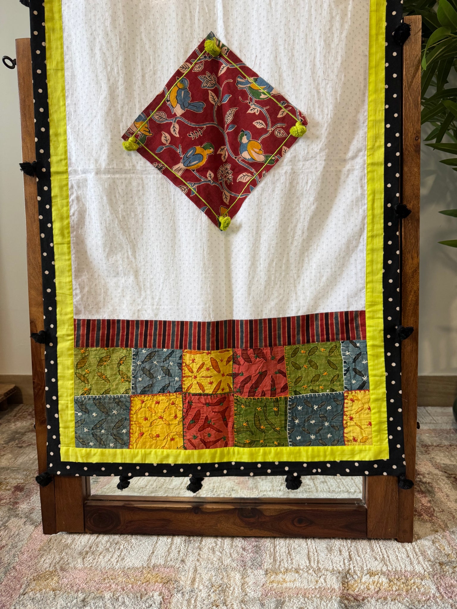 Bird Patchwork dupatta / stole