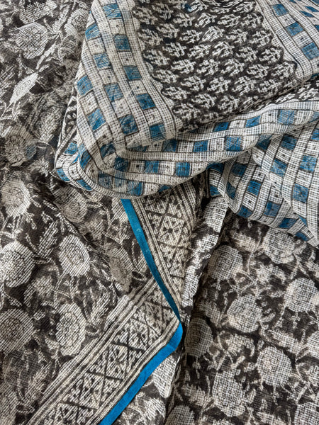 Breeze Edit -Blockprinted kota Doria Saree