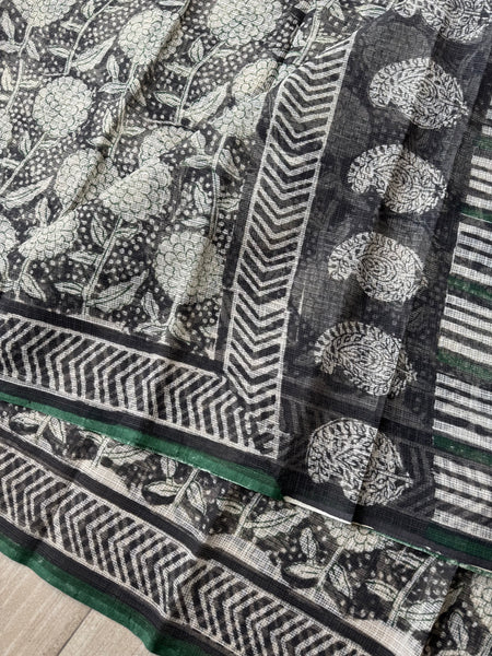 Breeze Edit -Blockprinted kota Doria Saree