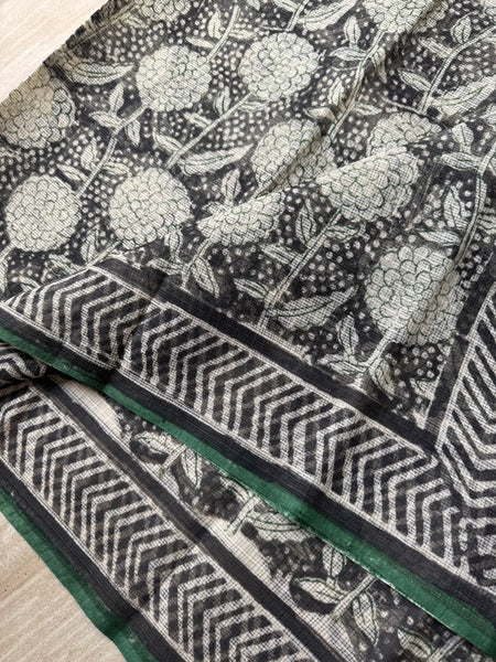 Breeze Edit -Blockprinted kota Doria Saree