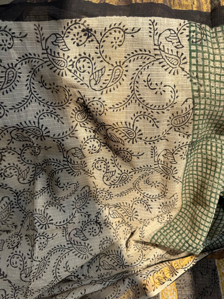 Breeze Edit -Blockprinted kota Doria Saree