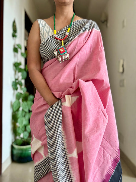 Woven Ikkat Pochampally Cotton saree