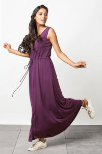 Purple Maxi dress - Sizes Left :  S-1 , M-1