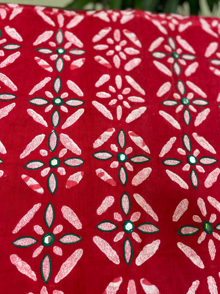 Embroidered Cotton 2 piece set -Kurta and bottom