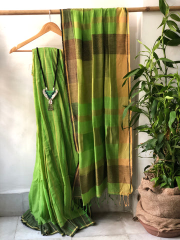 Weaving Cotton Saree - Zinnia