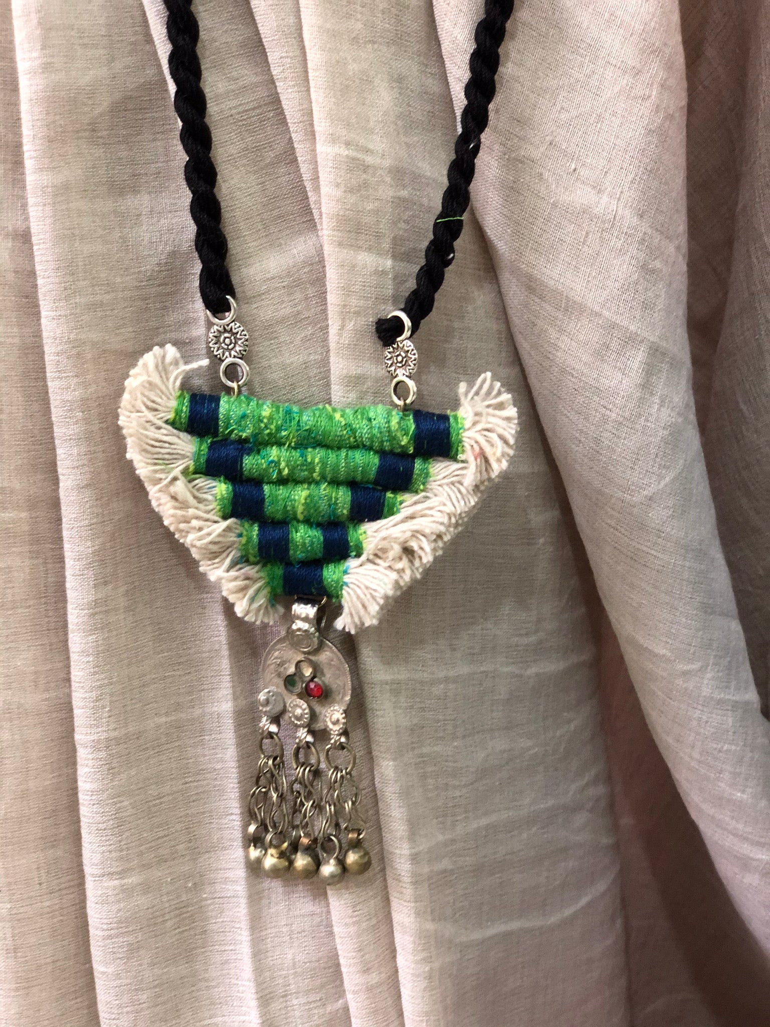 Dori necklace with afghani pendant