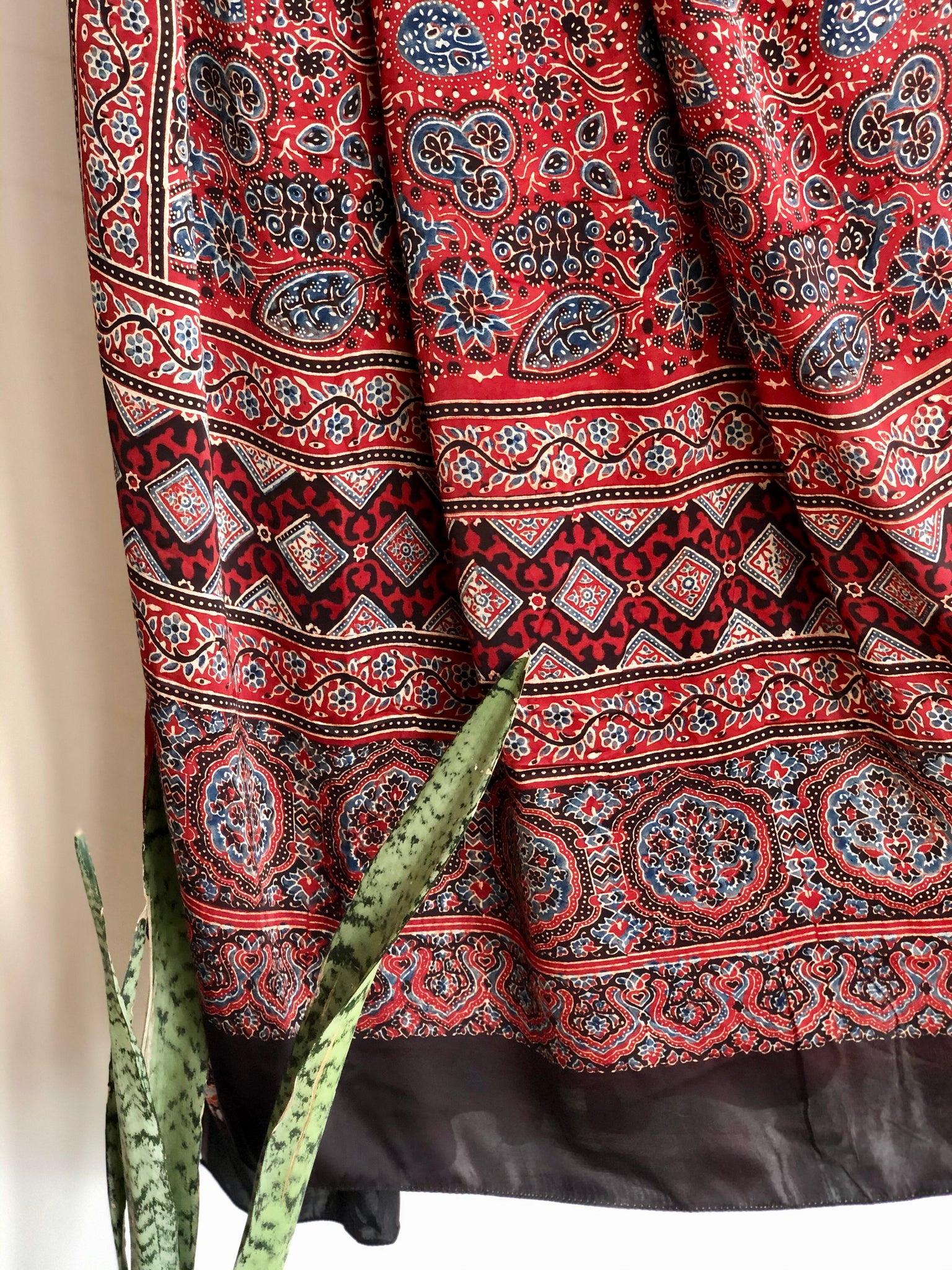 Ajrakh Modal Silk Dupatta - Amrita