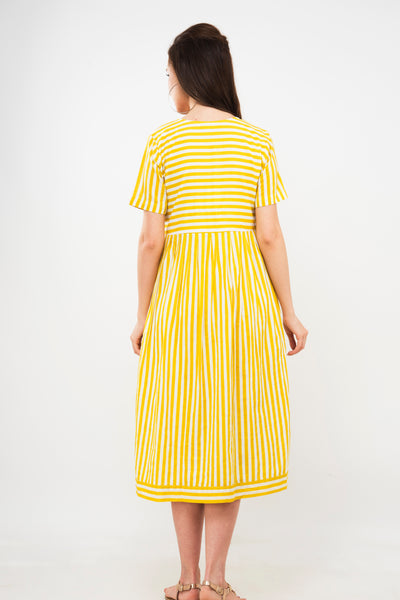 Yellow Stripes Tunic- Medium-1 , Large-1