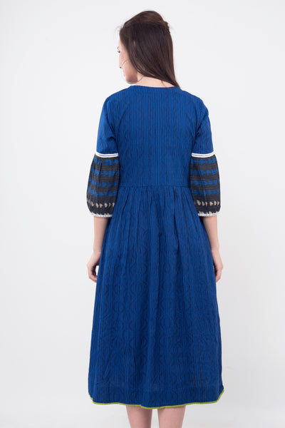 Royal Blue Cotton Tunic - At 50% discount