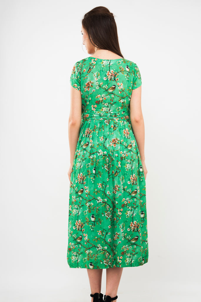 Chidiyaa -Mint Green Fit and Flare Dress Soovos Apparels Private Ltd Chidiyaa -Mint Green Fit and Flare Dress Soovos Apparels Private Ltd