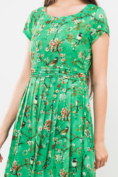 Chidiyaa -Mint Green Fit and Flare Dress