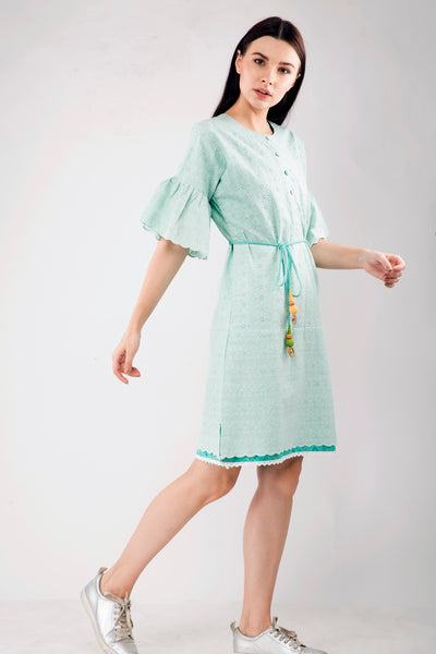 Chikan Shift Dress , Sizes Left - S-1 , M-2